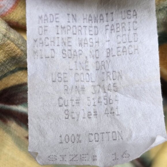 Hilo Hattie Yellow Floral Flanged Sleeveless Dress, Women's Medium - Picture 7 of 10